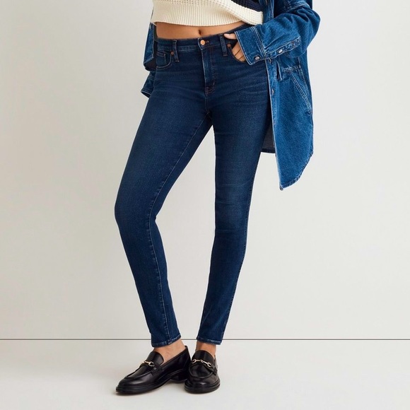 Madewell Denim - Madewell Dark Wash 9” High-Rise Skinny Jean, Sz 31